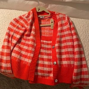 525 Gingham Cardigan and Tank top Set